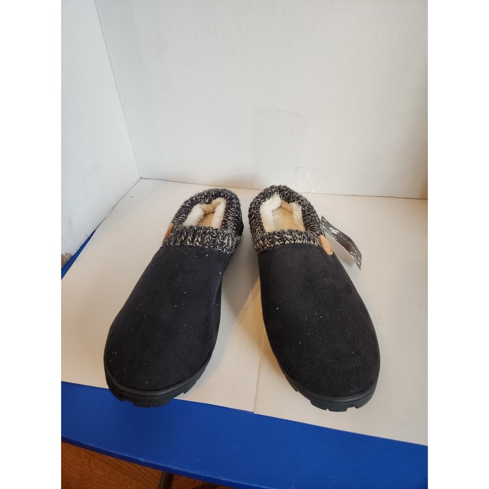 slippers Chatties Warm Cozy Cushioned Slippers Non-Slip Knit Faux Fur Womens 11